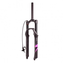 VHHV Fourches VTT VHHV Mountain Bike Vélo Fourche à Suspension 26" 29er Fourche VTT 27.5 Pouces, Alliage Léger 1-1 / 8" Choc Efficace Voyage: 120MM - Noir Absorber (Color : Pink Label, Size : 26 inches)