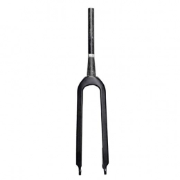 VHHV Fourches VTT VHHV Noir Fibre de Carbone Vélo Fourche à Suspension 26" 27, 5 Pouces, Super Léger Fixé Frein à Disque Fourches - 480g Absorber (Size : 26 inch)