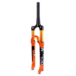 VHHV Pièces de rechanges VHHV VTT Bicyclette Alliage D'aluminium Fourche Suspension 26 / 27.5 / 29 Pouces 1-1 / 8 Voyage 120mm Ultralight Vélo de Montagne Air Fourches Avant - Orange Absorber