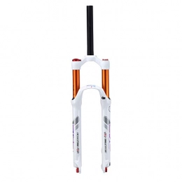 VHHV Fourches VTT VHHV VTT Fourche Suspension 26 / 27, 5 Pouces, 1-1 / 8" Voyage: 120 Mm Blanc Montagne Vlo Air Avant Fourches Lger Alliage (Size : 27.5 inches)