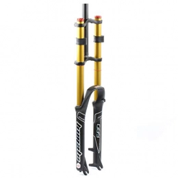 VHHV Fourches VTT VHHV VTT Vélo Fourche Suspension 26 27, 5 29 Pouces Double Épaule Fourche Avant, AIR Système Amortissement Réglable Alliage Amortisseur Absorber (Color : 27 inch)