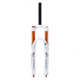 VHHV Fourches VTT VHHV Vélo de Montagne Fourche Avant 26 Pouces, VTT Fourche à Suspension 27, 5", Vélo Alliage de Magnésium Fourche à Air, 120 mm Voyage, 9 mm QR Absorber (Color : White, Size : 26 inches)