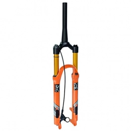 VHHV Fourches VTT VHHV Vélo Fourche VTT 26 27, 5 Pouces Orange 140mm Voyage Suspension 1-1 / 8" Ultraléger Alliage 9mm QR Unisexe LvTu-0019 Absorber (Color : Tapered Remote Lockout, Size : 26 inch)