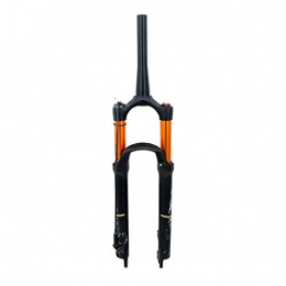 VHHV Fourches VTT VHHV Vélo Tube Conique Fourche Avant 26 / 27.5 / 29 Pouces VTT Air Fourche À Suspension, Alliage Choc Efficace Voyage: 120mm - Noir Absorber (Color : Remote Lockout, Size : 26 inches)