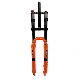 VHHV Fourches VTT VHHV Vélo VTT Fourche Suspension 26 27.5 29 Pouces 1-1 / 8" Alliage Double Épaule Fourche Avant Voyage 160mm - Orange Absorber (Size : 26 inches)