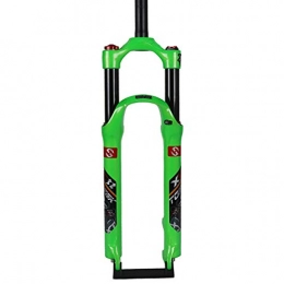 TongT18 Pièces de rechanges VTT Fourche Avant vélo VTT Fourche vélo Suspension Fourche Air Fourche 26 / 27.5Pouces en Alliage d'aluminium Amortisseur Fourche à Ressort, Green Green, 26lnch