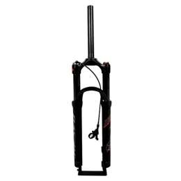 SJHFG Pièces de rechanges VTT Fourche À Suspension, Alliage de Magnésium 28, 6 Voyage Droit du Tube 100mm Accessoires de Vélo de Fourche Air Fork (Color : Wire Control, Size : 27.5inch)