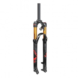 VHHV Fourches VTT VTT Vlo Air Fourche Suspension 26" 27, 5" 29", Vlo Alliage Fourche Avant Verrouillage Distance Voyage: 100mm (Color : Red, Size : 26 inch)