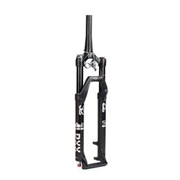 SJHFG Pièces de rechanges Vélo Fourche À Suspension, Fourche À Air Contrôle de Fil Fourches À Suspension Avant VTT Verrouillage À Distance Accessoires de Vélo Fourche (Color : Black 1, Size : 29 inch)