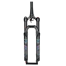 WOFDALY Pièces de rechanges WOFDALY 27.5, 29 Pouces Tube Droit Et Tube Conique VTT Pression Atmosphérique Fourches, Verrouillage À Distance Fourches Suspension Voyage 100Mm avec Amortissement Réglage du Rebond, B, 27.5 inch