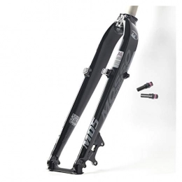 WULE-RYP Pièces de rechanges WULE-RYP MTB 26 / 27, 5 / 29 Fork Fork MD5 Mountain Vélo Suspension Vélo Fork Rigide 7005 Fourche en Alliage D'aluminium pour Vélo V Frein (Color : Bright Black Gray)