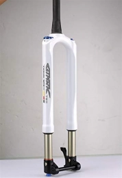 WULE-RYP Pièces de rechanges WULE-RYP MTB Carbon Bicycle Fork Mountain Vélo Fork 27.5 29er Rs1 ACS Solo Air 100 * 15mm Predictive Sustrictive Sustrictive Huile et Fourche à gaz (Color : 27.5inch White)