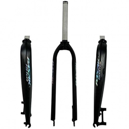 Xiami Pièces de rechanges Xiami Vélo Huile Dur Forks 26 Fonte / 27, 5 / 29 Pouces VTT 700C Route Universel Aluminium Suspension Avant Fourche en Alliage Frein à Disque Mat UV Noir Motif réfléchissant (Size : 29"(700C))