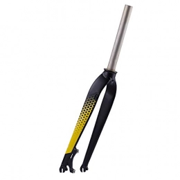 XINRISHENG Pièces de rechanges XINRISHENG Vlos de Montagne Vlos Fork 265 Pouces, en Alliage d'aluminium de vlos Fourche lgre Fourche Rigide pour Mountain Bicycles Route, 27.5 Black Yellow