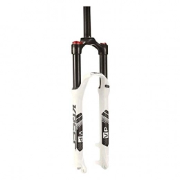 YXYNB Fourches VTT YXYNB Mountain Cycling Suspension Fork 26 / 27.5 / 29in Alloy Aluminium Air Fork Bike Fork Stroke, 120mm Shock Absorber Fork Fork, White-26inch, White, 26inch