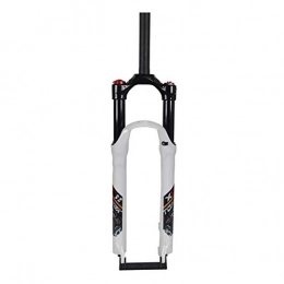 Zatnec Fourches VTT Zatnec 26 / 27, 5 / 29 Pouces Fourche Suspendue, Vélo Contrôle D'épaule Fourchette, Frein À Disque Fourche D'amortisseur (Color : White, Size : 27.5inch)