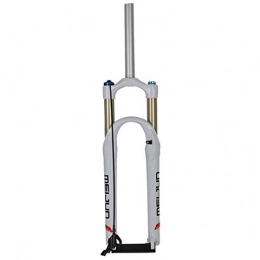 Zatnec Pièces de rechanges Zatnec 26 Pouces Bicyclette Fourches À Suspension, 1-1 / 8" Éloigné Verrouillage Rapide Fourche À Suspension for Vélo De Montagne 100MM Voyage Précharge Ajustable Blanc