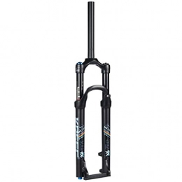 Zatnec Fourches VTT Zatnec 27, 5"1-1 / 8" VTT Fourche À Suspension, Vélo De Montagne Alliage D'aluminium Cône Frein À Disque Amortissement Ajustement Voyage 100mm Noir (Color : B, Size : 27.5inch)