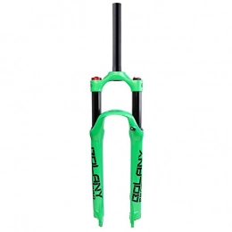 Zatnec Fourches VTT Zatnec Fourche de vélo, Suspension Fourche Avant, Alliage de magnésium Fourche pneumatique amortissante, Tube Droit contrôle d'épaule 26 / 27, 5 / 29 po (Color : Green, Size : 27.5inch)