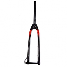 Zatnec Fourches VTT Zatnec Vélo Fourche Avant, Version À Axe Traversant Tube Droit Fourche Dure, Convient À 26 / 27, 5 / 29 Pouces VTT Vélo (Color : Red, Size : 26inch)