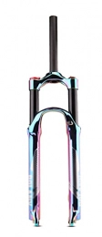 ZHEN Pièces de rechanges ZHEN 27, 5 / 29 Pouces Voyage 100mm Arc-en-Ciel Suspension Air Fourche en Alliage D'aluminium Pivot Droit Plaqué sous Vide Coloré Fourche Avant Rebond Ajuster Tube Droit 28.6mm pour VTT