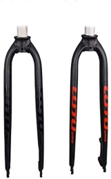 ZLYY Pièces de rechanges ZLYY Cyclisme Suspension Fourche vlo Dur Fourchette 26 / 27, 5 / 29" Aluminium Mountain VTT Vlo Route Dur la Fourche for Frein Disque (Color : Black, Size : 29)