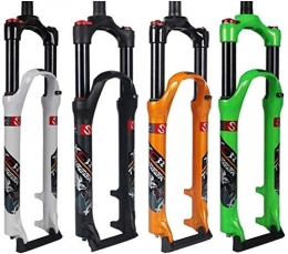 ZLYY Pièces de rechanges ZLYY Suspension vlo fourches vlo Fourche Suspension 26 / 27.5 / 29inch Mountain Bike Air Suspension Fork paule contrle en Alliage d'aluminium (Color : Green)