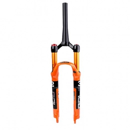 ZTGL Pièces de rechanges ZTGL Fourche VTT Suspension Vélo Air Suspension Fork en Alliage D'aluminium, Orange, Tapered Tube Manual, 29