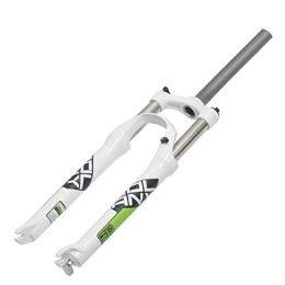 ZYHDDYJ Pièces de rechanges ZYHDDYJ Fourche Avant 26"27.5" 29"VTT Fourche à Suspension Vélo 1-1 / 8" Voyage 110mm Système Mécanique Alliage D'aluminium - Noir & Blanc (Color : White, Size : 27.5INCH)