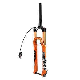 ZYHDDYJ Pièces de rechanges ZYHDDYJ Fourche Avant 27, 5 / 29 Pouces Fourche Suspendue VTT Voyage 100mm Frein À Disque Rebond D'amortissement De La Tortue Et du Lièvre Accessoires De Cyclisme (Color : Orange, Size : 27.5 inch)