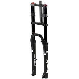 ZYHDDYJ Pièces de rechanges ZYHDDYJ Fourche Avant Fourche Avant 26 Pouces pour Vélo Électrique Fourche À Suspension pour Vélo VTT Vélo Direction 1-1 / 8" Fourche À Suspension Amortissement L'air Voyage 170mm pour Gros Pneu 4, 0