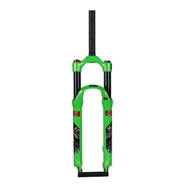 ZYHDDYJ Pièces de rechanges ZYHDDYJ Fourche Avant VTT Fourche à Suspension 26 Pouces 27.5 Pouces 1-1 / 8"(28.6mm) Voyage: 120mm - Blanc Noir Vert Orange (Color : Green, Size : 26INCH)