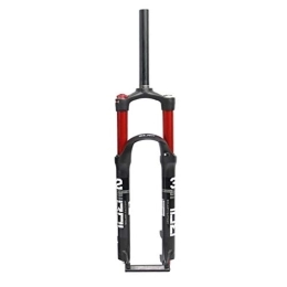 ZYHDDYJ Pièces de rechanges ZYHDDYJ Fourche Avant VTT Vélo Fourche à Suspension 29" 1-1 / 8" Voyage: 100mm Alliage D'aluminium Air Fork - Noir & Rouge (Design : B)