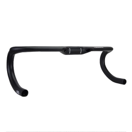 QFWRYBHD Pièces de rechanges 31.8mm MTB Guidon Courbé Vélo En Fiber Carbone 400 / 420 / 440mm Guidon Léger Câblage Interne For L'équitation D'enduro (Color : Black, Size : 400mm)