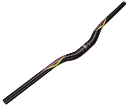 FukkeR Guidon VTT Adulte VTT Riser Bar 580 / 600 / 620 / 640 / 660 / 680 / 700 / 720 / 740 / 760mm 31.8mm Guidon Carbone d'extrémité 22.2mm Poignée Velo Route pour BMX DH XC (Color : Black, Size : 620mm)