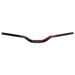 SANS Pièces de rechanges Guidon de VTT 31, 8 x 780 mm super léger en alliage d'aluminium hauteur de levage 55 mm pour VTT AM XC FR DH Courses de vélo Racing Relax Rest (Rouge)