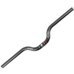 QFWRYBHD Pièces de rechanges Guidon De VTT En Fiber De Carbone 25.4mm Guidon Incurvé En Forme D'hirondelle De Route De 580mm For La Descente Et L'enduro (Color : Glossy, Size : 580mm)