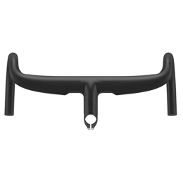 HCZS Pièces de rechanges Guidon de vélo de route intégré en carbone extra long pour VTT 400 mm / 420 mm / 440 mbicyclette