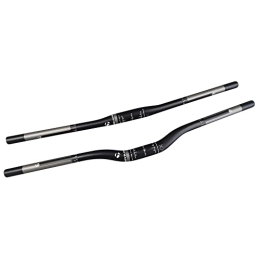 LUOSHUO Pièces de rechanges guidon velo 1 PCS Barres de guidon de vélo Barres en fibre de carbone Vélo Mountain MTB Pièces à cyclisme à plat ou à montée for la tige 31.8mm Matte Black Guidon Vtt ( Color : Rise Handlebar 620mm )