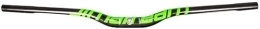 FOXZY Pièces de rechanges Guidon VTT en fibre de carbone Hirondelle VTT Guidon 31, 8 mm Tiges de vélo de montagne ultra-longues et ultra-légères (Color : Green, Size : 660mm)