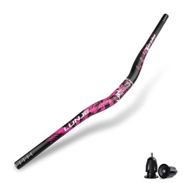 QFWRYBHD Pièces de rechanges Guidon Vélo Montagne 31.8mm Calibre Guidon De Vélo Aluminium Alliage Guidon VTT 720 / 780mm Longueur Guidon Vélo For Vtt VTT Cross Country Road (Color : Pink, Size : 720mm)