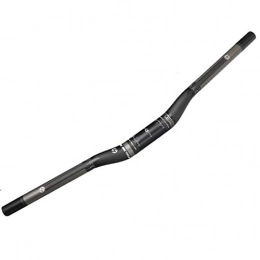 Huanxin Pièces de rechanges Huanxin Guidon Velo VTT, Lightweight Full Carbon Vélo Riser Guidons 31, 8 * 580Mm-760Mm Bar Ends 22.2Mm, B, 600mm