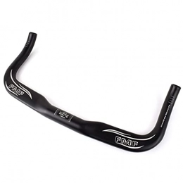 hujio Guidon VTT, Cintre VTT, Aoligei Prolongateur Velo Guidon Triathlon Une Conduite Confortable, Alliage D'aluminium Ultra-léger 31.8mmX400mm, Argent, NoirBlack