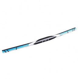 LQCHH Pièces de rechanges LQCHH Bleu 3K Carbon Fibre Mountain Vélo Barre de vélo Barre de vélo Bar à Plat VTT Guidon de MTB 31.8mm (Color : Flat Handlebar 600mm)