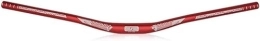 ERmoda Pièces de rechanges Style de vie VTT Rise 25mm Lift Guidon 31.8mm DH XC AM VTT Guidon Extra Long Aluminium Guidon Pratique (Color : Rosso, Size : 780mm)