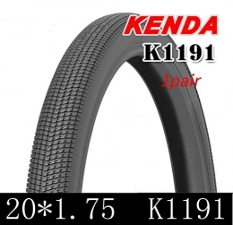 LOO LA Pièces de rechanges LOO LA Paire 26 * 1.95" K1191 Pneus avec Protection Antiponcture Anti-Crevaison 1mm pour lectrique Route VTT 26 inch Mountain Bike K1191 Tires (Un Paquet de 2)