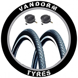 Vandorm Pièces de rechanges Vandorm Road Runner 26" x 1, 50" 40-559 (Paire) et Tubes Schrader – P193 x 2