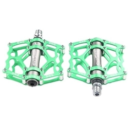 INOOMP Pièces de rechanges 2Pcs Pédales de Vélo de Montagne VTT Pédales Bicyclettes Pédales à Vélo en Alliage D Aluminium (Vert)