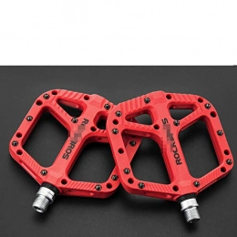 AQNPYR Pédales VTT AQNPYR Bicycle Pedal Road BMX Mountain Bike Flat Pedals Nylon Multi Colors MTB Cycling Sports Ultralight Accessories 355g