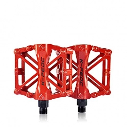YDWL Pédales VTT Bicycle pedals mountain bikes universal non-slip durable pedals bicycle pedal accessories electric bicycle pedal-Red pair